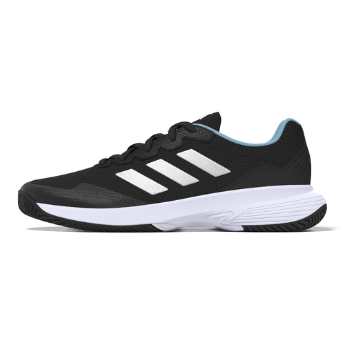 Adidas Womens GameCourt 2 - Black/Silver/Blue [Size: US-9.5]
