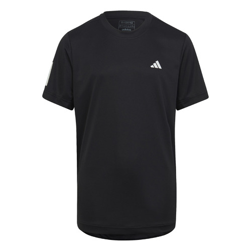 Adidas Boys Club 3 Stripe Tee - Black/White [Size : 9-10]