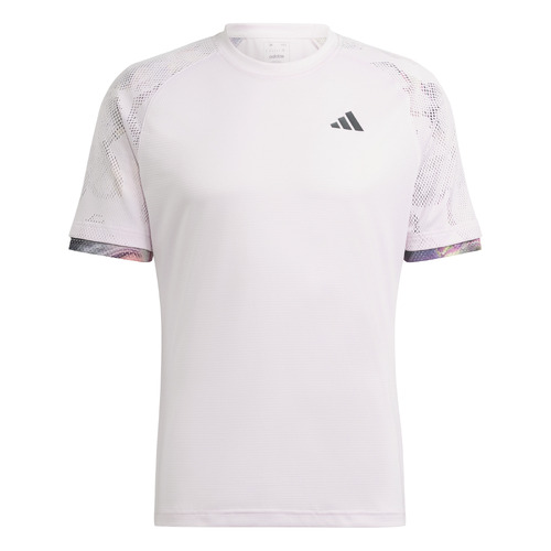 Adidas Mens Melbourne Ragland Tee - Clear Pink [Size : Medium]