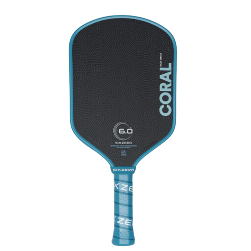 Six Zero Coral 16mm Elongated Pickleball Paddle - Ocean Blue