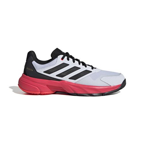 Adidas Mens CourtJam Control 3 - White/Black/Red [Size: US 7.5]