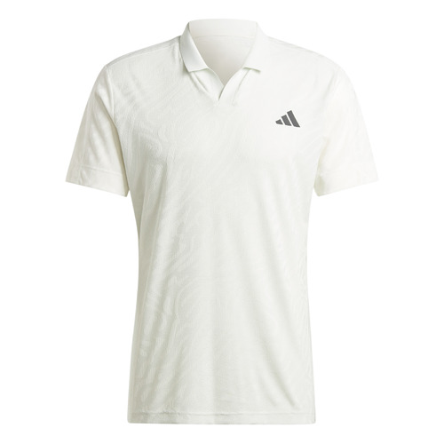 Adidas Mens Freelift Polo - White/Crystal Jade [Size: Small]
