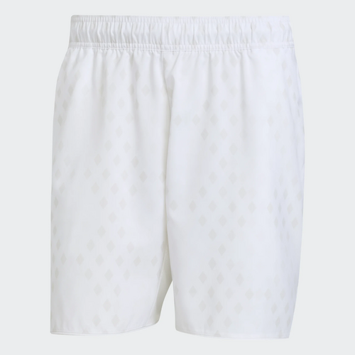 Adidas Mens Club Graphic Shorts - White [Size: US - Small]