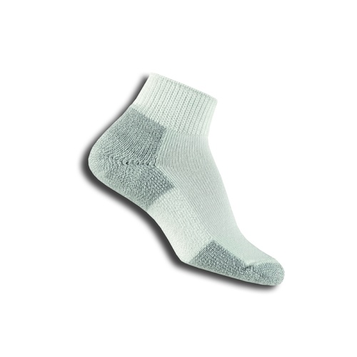 Thorlo Foot Protection Running Mini Crew Ankle Socks Various Colours and Sizes [Colour: White/Platinum]