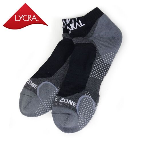 Karakal Mens X4-Technical Trainer Socks - Black/Grey