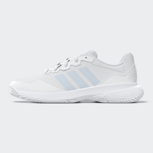 Adidas Womens Game Court 2 (AC) - White/Light Blue [Size : US - 6]