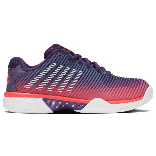 K-Swiss Junior Hypercourt Express 2 AC - Purple/White/Hot Coral [Size : US - 3]