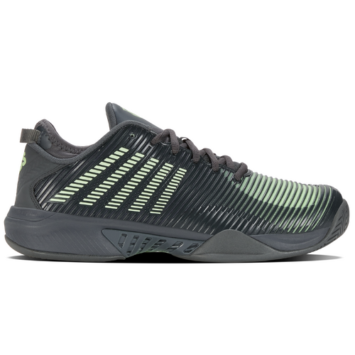 K-Swiss Hypercourt Supreme AC - Urban Chic/Soft Neon Green [Size : US - 8]