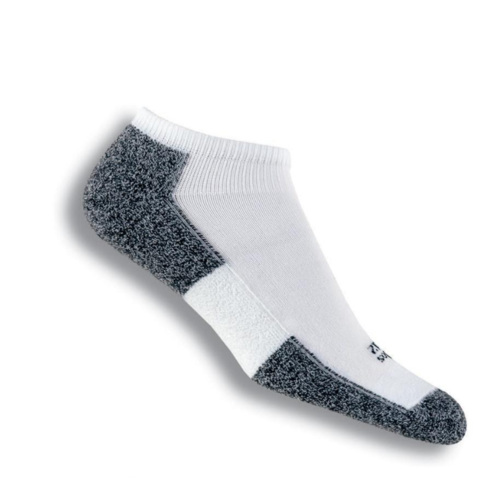 Thorlo Men's Running Micro Mini Lite Padded Socks White/Black [Size: Medium]