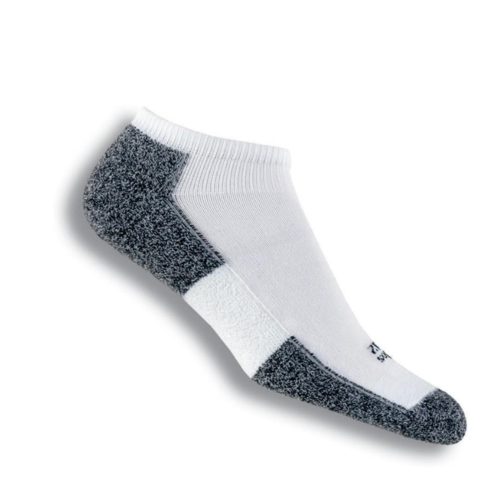 Thorlos Men's Running Micro Mini Lite Padded Socks White/Black [Size: Medium]
