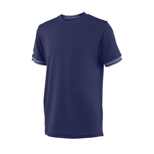 Wilson Team Solid Boys Crew T-Shirt [Size: XS]