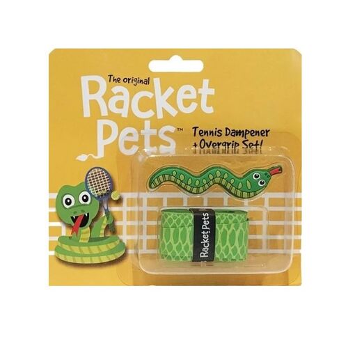 Racket Pets Dampener + Overgrip Set Snake