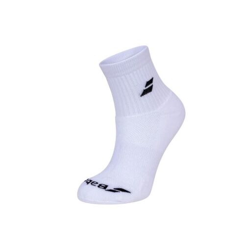 Babolat Quarter Socks 3 Pack - White [Size : us - 12 -14]