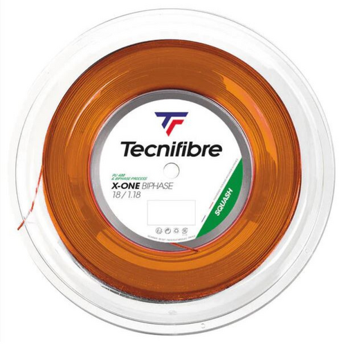 Tecnifibre X-One Biphase 1.18 Orange Squash Reel