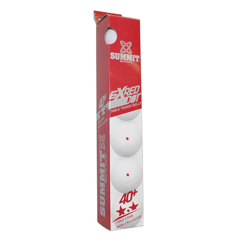 Summit 2 Star Table Tennis Balls 6 Pack [Colour: White]