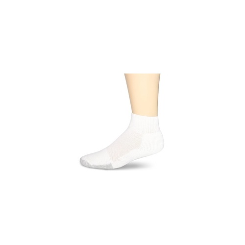 Thorlo Tennis Mini Crew Ankle Socks Thick Cushion White Multiple Sizes [Size: Medium]