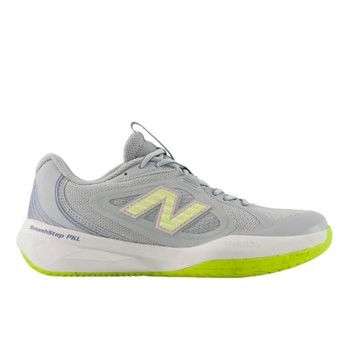 New Balance Womens (D) Smash Step Pickleball Shoes - Zinc Blue/Granite Pink/Glint Blue [Size : US - 6]