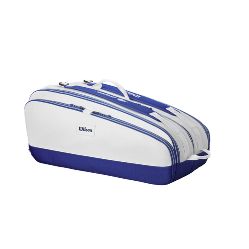 Wilson US Open Tour 12R Bag - White/Blue/Yellow - 2023