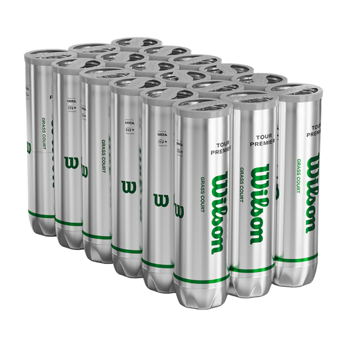 Wilson Tour Premier Grass Court 4 Ball Can 18 Case