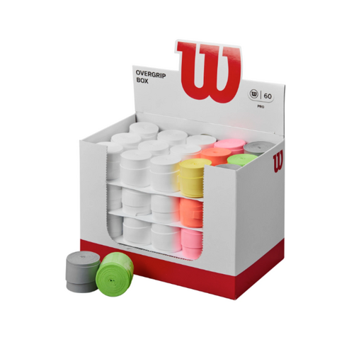 Wilson Pro Overgrip Box Assorted Colours x 60 Grips