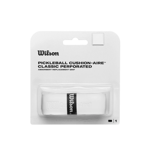 Wilson Pickleball Cushion-Aire Classic Perforated Replacement Grip - White