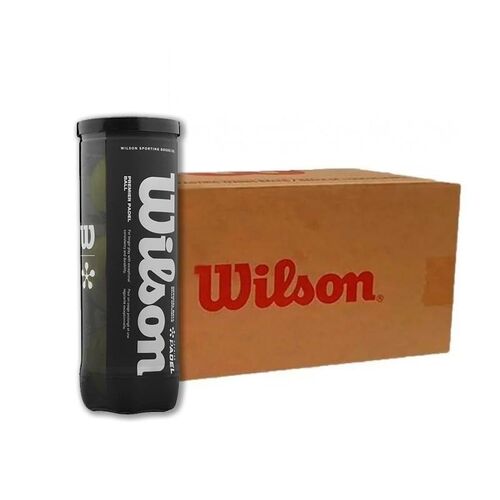 Wilson Premier Padel Balls – Box of 24 Cans (72 Balls)