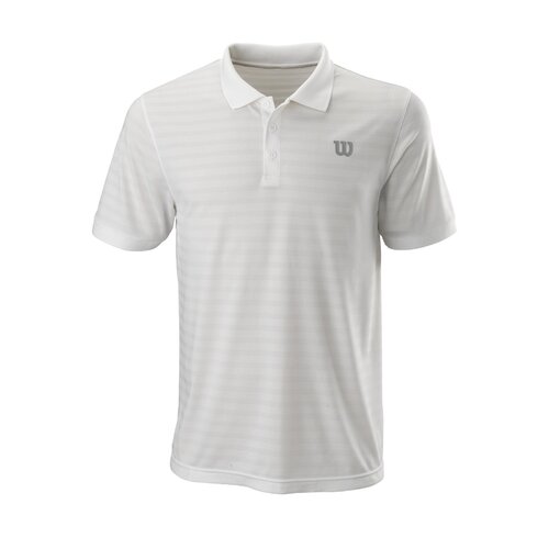 Wilson Men's Stripe Polo Shirt - White [Size : Small]