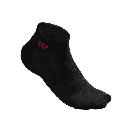 Wilson Mens Quarter Sock 3 Pair - Black
