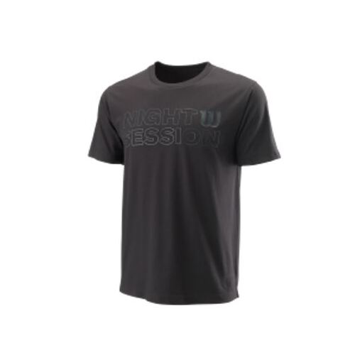 Wilson Mens Night Session TCH Tee - Black [Size: US - Small]