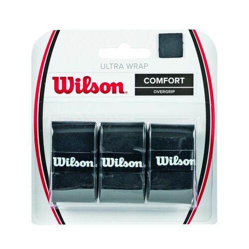 Wilson Ultra Wrap Overgrip 3pk Black