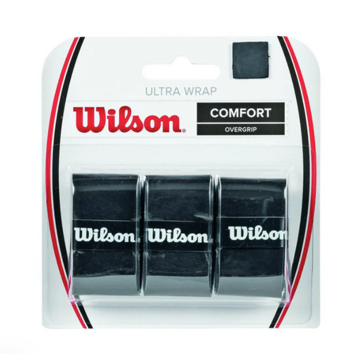 Wilson Ultra Wrap Overgrips 3 Pack - Black
