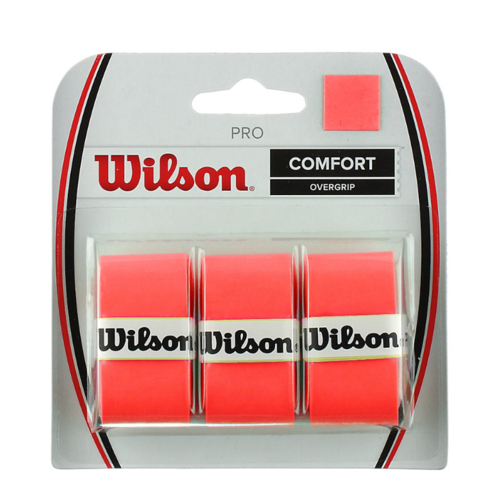 Wilson Pro Overgrip 3 Pac - Burn Orange 