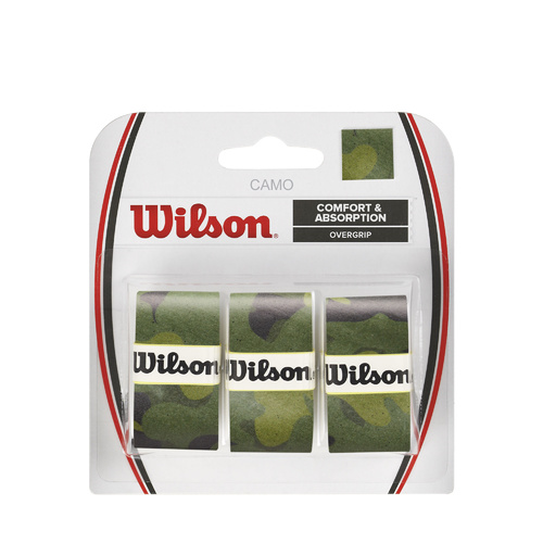 Wilson Pro Overgrip Camo 3 Pack [Colour: Camo Green]