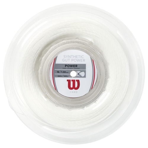 Wilson Synthetic Gut Power 16 [String Gauge: 1.30mm/16G Colour: White]