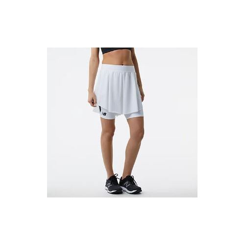 New Balance Womens Tournament Mesh Short - White [Size : US - Small]