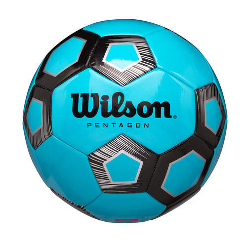 Wilson Pentagon Soccer Ball - Blue/Black Size 5