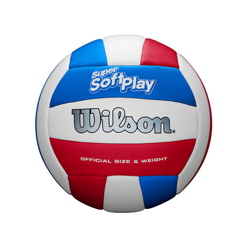 Wilson Super Soft Play Volleyball - White/Blue/Red